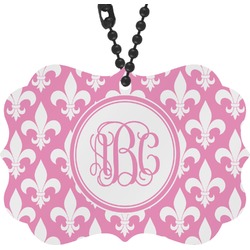 Fleur De Lis Rear View Mirror Charm (Personalized)