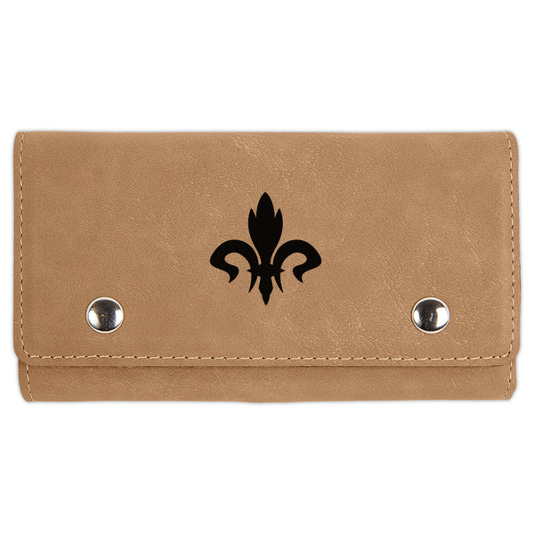 Custom Fleur De Lis Cards & Dice Set - Light Brown