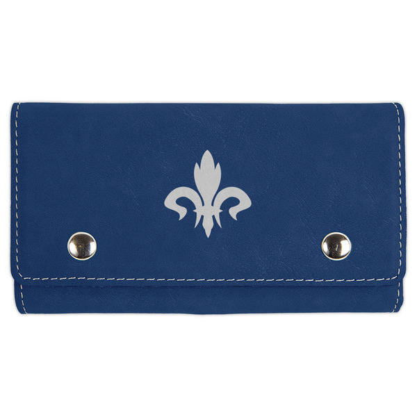 Custom Fleur De Lis Cards & Dice Set - Navy Blue