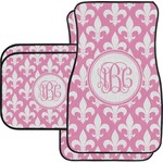 Fleur De Lis Car Floor Mats Set - 2 Front & 2 Back (Personalized)