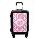 Fleur De Lis Carry On Hard Shell Suitcase (Personalized)