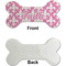 Fleur De Lis Ceramic Flat Ornament - Bone Front & Back Single Print (APPROVAL)