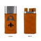 Fleur De Lis Cigar Case with Cutter - Single Sided - Approval