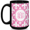 Fleur De Lis Coffee Mug - 15 oz - Black Full