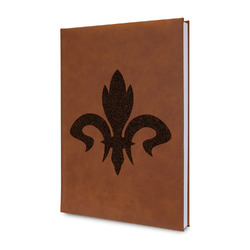 Fleur De Lis Leatherette Journal - Double Sided (Personalized)