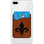 Fleur De Lis Leatherette Phone Wallet