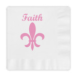 Fleur De Lis Embossed Decorative Napkins (Personalized)