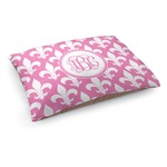 Fleur De Lis Dog Bed - Medium w/ Monogram