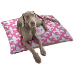 Fleur De Lis Dog Bed - Large w/ Monogram