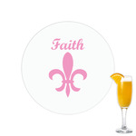 Fleur De Lis Printed Drink Topper - 2.15" (Personalized)