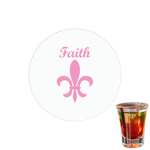 Fleur De Lis Printed Drink Topper - 1.5" (Personalized)