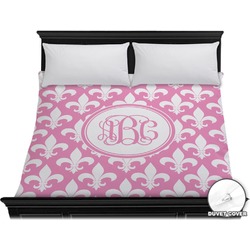 Fleur De Lis Duvet Cover - King (Personalized)