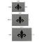 Fleur De Lis Engraved Gift Boxes - All 3 Sizes