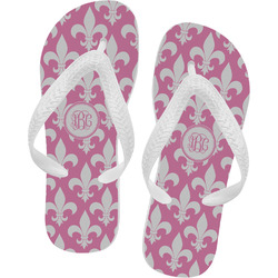 Fleur De Lis Flip Flops - Large (Personalized)