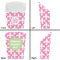 Fleur De Lis French Fry Favor Box - Front & Back View