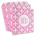 Fleur De Lis 3 Ring Binder - Full Wrap (Personalized)