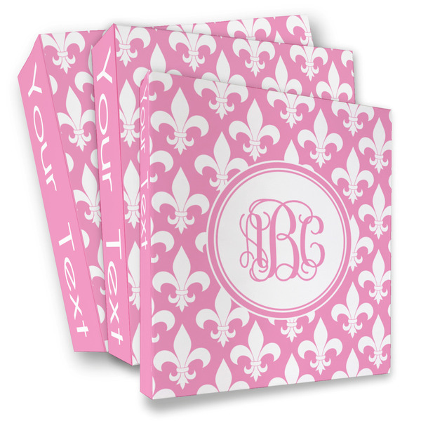 Custom Fleur De Lis 3 Ring Binder - Full Wrap (Personalized)