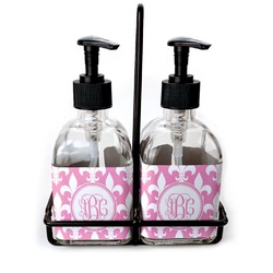 Fleur De Lis Glass Soap & Lotion Bottles (Personalized)