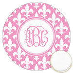 Fleur De Lis Printed Cookie Topper - 3.25" (Personalized)