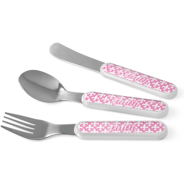 Custom Fleur De Lis Kid's Flatware (Personalized)