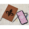 Fleur De Lis Leather Sketchbook - Large - Double Sided - In Context