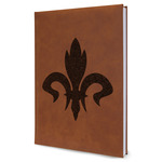 Fleur De Lis Leatherette Journal - Large - Single Sided