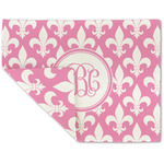 Fleur De Lis Double-Sided Linen Placemat - Single w/ Monogram