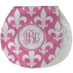 Fleur De Lis Burp Pad - Velour w/ Monogram