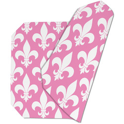 Fleur De Lis Dining Table Mat - Octagon (Double-Sided) w/ Monogram