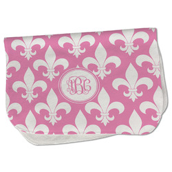 Fleur De Lis Burp Cloth - Fleece w/ Monogram