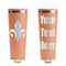 Fleur De Lis Peach RTIC Everyday Tumbler - 28 oz. - Front and Back