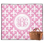 Fleur De Lis Outdoor Picnic Blanket (Personalized)