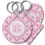 Fleur De Lis Plastic Keychain (Personalized)