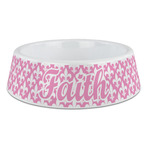 Fleur De Lis Plastic Dog Bowl - Large (Personalized)