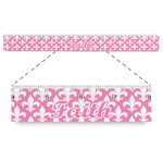 Fleur De Lis Plastic Ruler - 12" (Personalized)