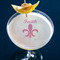 Fleur De Lis Printed Drink Topper - Large - In Context