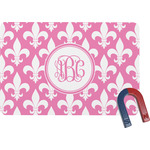 Fleur De Lis Rectangular Fridge Magnet (Personalized)