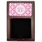 Fleur De Lis Red Mahogany Sticky Note Holder - Flat