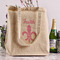 Fleur De Lis Reusable Cotton Grocery Bag - In Context