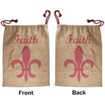 Fleur De Lis Santa Sack - Front & Back (Personalized)