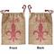 Fleur De Lis Santa Bag - Front and Back