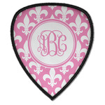 Fleur De Lis Iron on Shield Patch A w/ Monogram