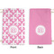 Fleur De Lis Small Laundry Bag - Front & Back View