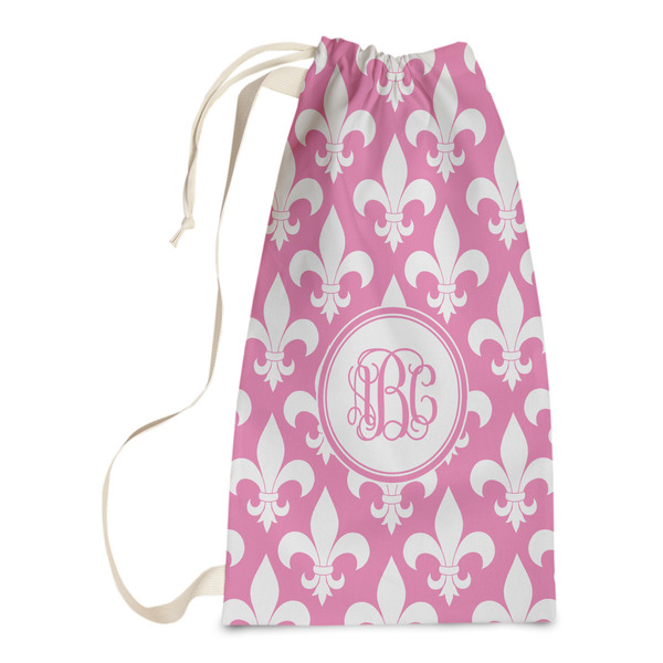 Custom Fleur De Lis Laundry Bags - Small (Personalized)