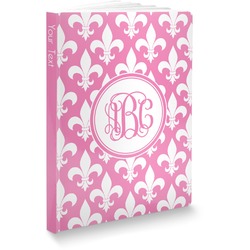 Fleur De Lis Softbound Notebook - 7.25" x 10" (Personalized)