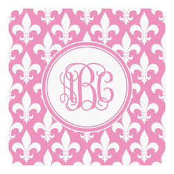 Fleur De Lis Square Decal - XLarge (Personalized)