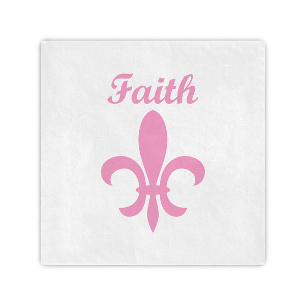 Custom Fleur De Lis Cocktail Napkins (Personalized)