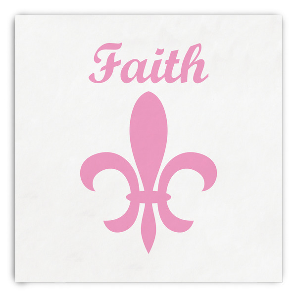 Custom Fleur De Lis Paper Dinner Napkins (Personalized)