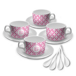 Fleur De Lis Tea Cup - Set of 4 (Personalized)