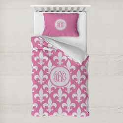 Fleur De Lis Toddler Bedding Set - With Pillowcase (Personalized)